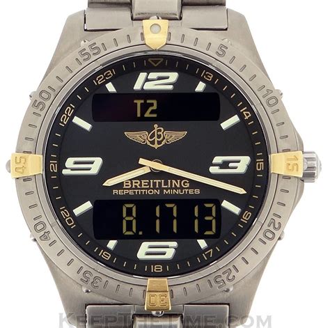 breitling aerospace titanio anadigit|breitling ani digi watch settings.